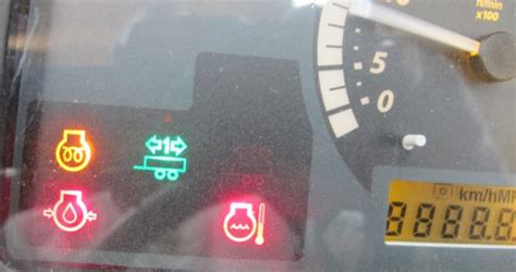 kubota skid steer dash lights|kubota skid steer warning light symbol.